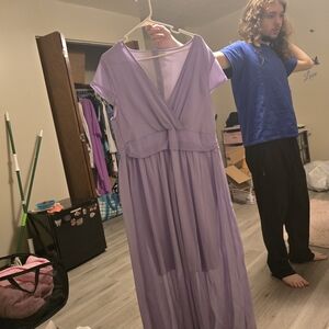 SHEIN Purple Maxi Dress